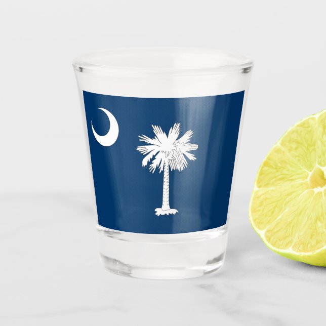 Vaso De Chupito Bandera de Carolina del Sur (Anverso)