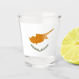 Vaso De Chupito Bandera de Chipre