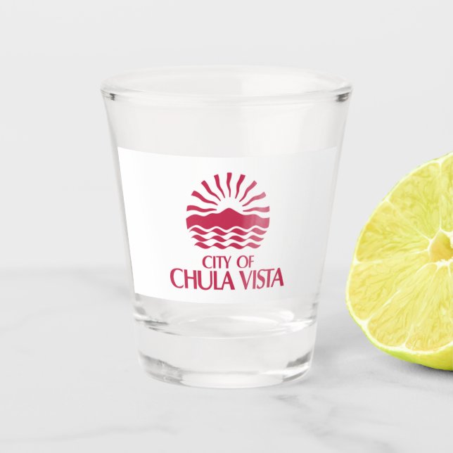 Vaso De Chupito Bandera de Chula Vista (Anverso)