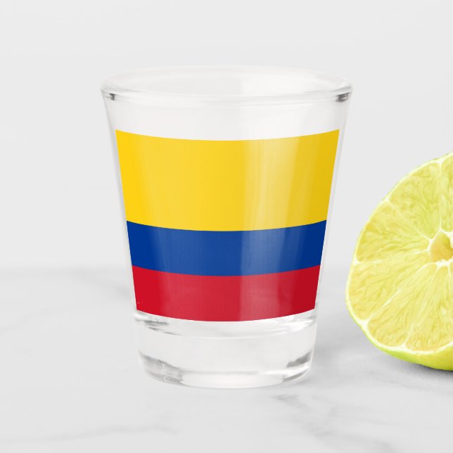 Vaso De Chupito Bandera de Colombia (Anverso)