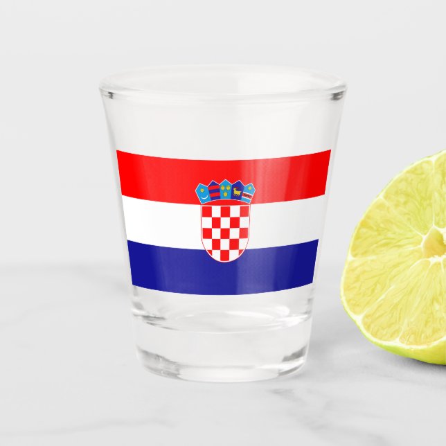 Vaso De Chupito Bandera de Croacia (Anverso)