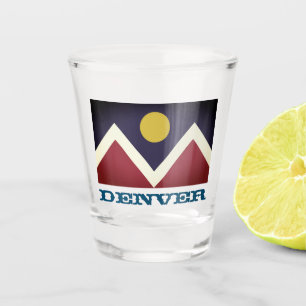 Vaso De Chupito Bandera de Denver, Colorado
