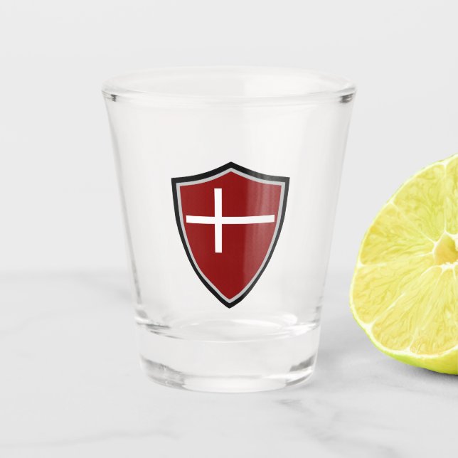 Vaso De Chupito Bandera de Dinamarca (Anverso)