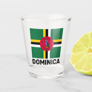 Vaso De Chupito Bandera de Dominica