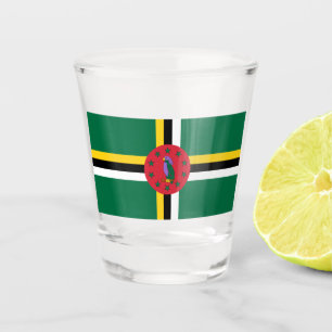 Vaso De Chupito Bandera de Dominica