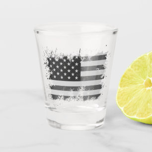 Vaso De Chupito Bandera De EEUU Vintage Molesta Patriótica El 4 De