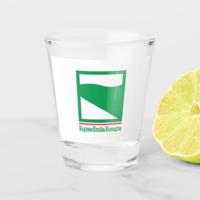 Vaso De Chupito Bandera de Emilia Romagna (Italia) (Anverso)