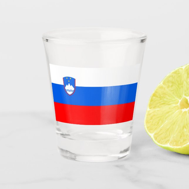 Vaso De Chupito Bandera de Eslovenia (Anverso)