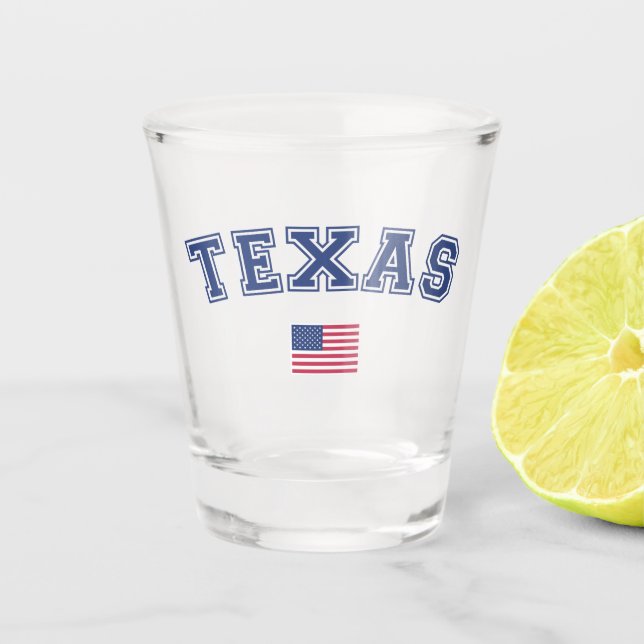 Vaso De Chupito Bandera de Estados Unidos de Texas (Anverso)