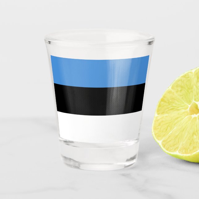 Vaso De Chupito Bandera de Estonia (Anverso)