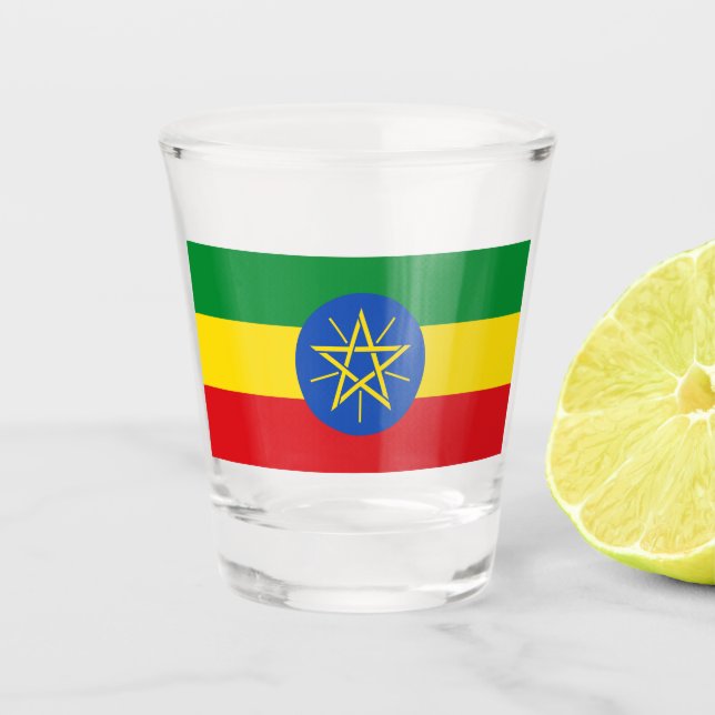 Vaso De Chupito Bandera de Etiopía (Anverso)