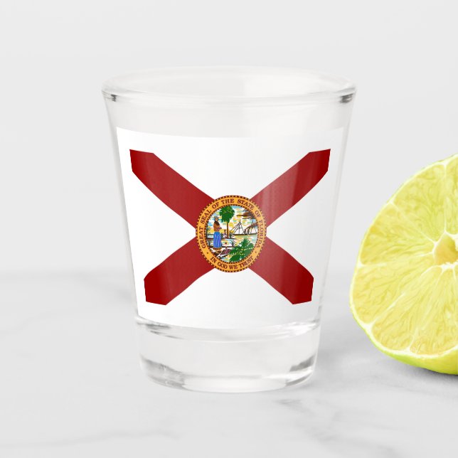 Vaso De Chupito Bandera de Florida  (Anverso)