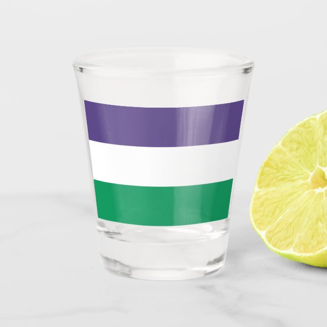 Vaso De Chupito Bandera de fragmento (Anverso)