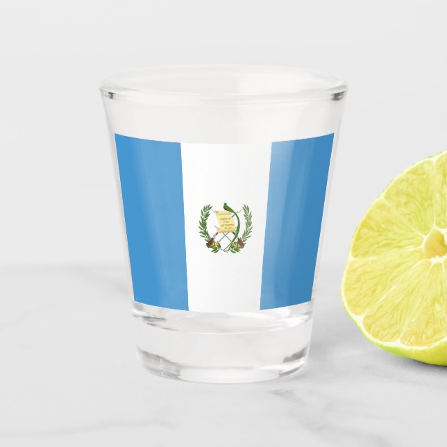 Vaso De Chupito Bandera de Guatemala (Anverso)