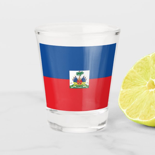 Vaso De Chupito Bandera de Haití (Anverso)