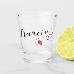 Vaso De Chupito Bandera de Heart Murcia, España, amo a Murcia