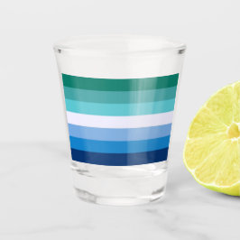 Vaso De Chupito Bandera de hombres gays (Símbolo LGBT) (Orgullo ga