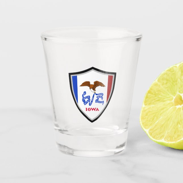 Vaso De Chupito Bandera de Iowa (Anverso)