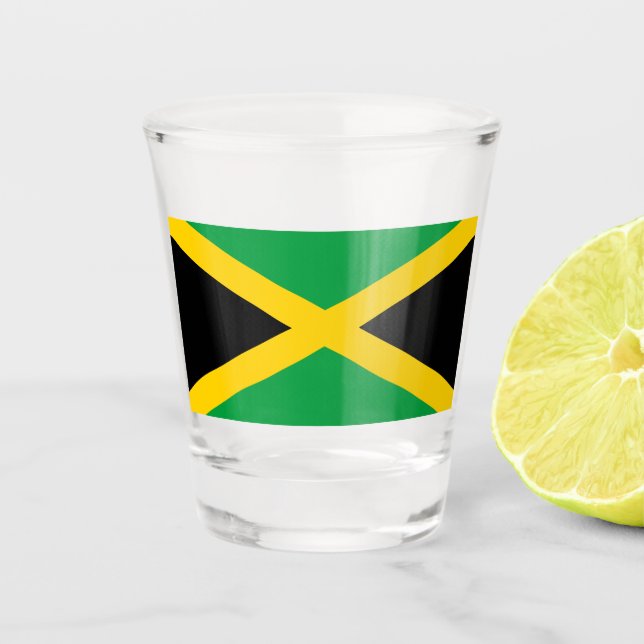Vaso De Chupito Bandera de Jamaica (Anverso)