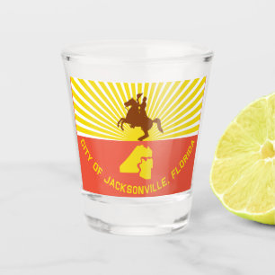 Vaso De Chupito Bandera de la ciudad de Jacksonville