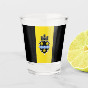 Vaso De Chupito Bandera de la ciudad de Pittsburgh