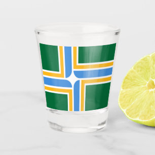 Vaso De Chupito Bandera de la ciudad de Portland