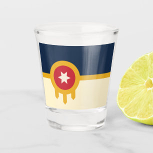 Vaso De Chupito Bandera de la ciudad de Tulsa