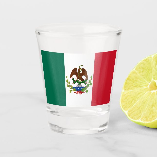 Vaso De Chupito Bandera de la República Mexicana: 1824-1835, Santa (Anverso)