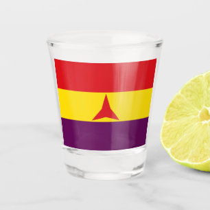 Vaso De Chupito Bandera de las Brigadas Internacionales (Guerra Ci