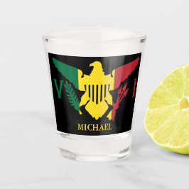 Vaso De Chupito Bandera de las Islas Vírgenes de Estados Unidos | 