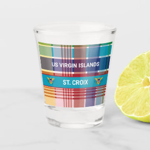 Vaso De Chupito Bandera de las Islas Vírgenes de Estados Unidos Pe