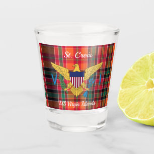 Vaso De Chupito Bandera de las Islas Vírgenes de Estados Unidos Sa
