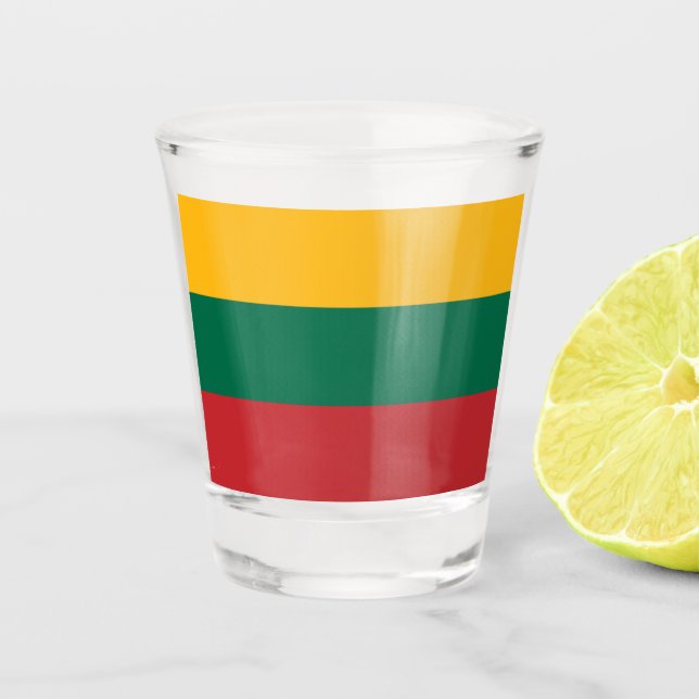 Vaso De Chupito Bandera de Lituania (Anverso)