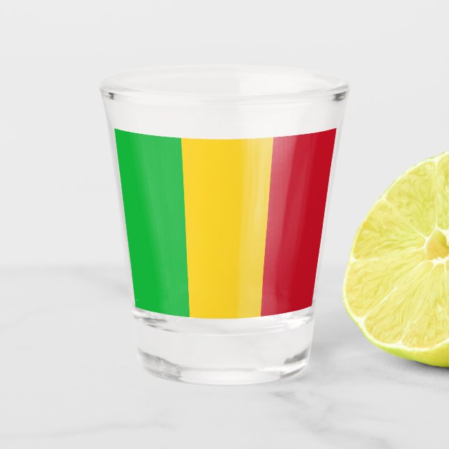 Vaso De Chupito Bandera de Mali (Anverso)