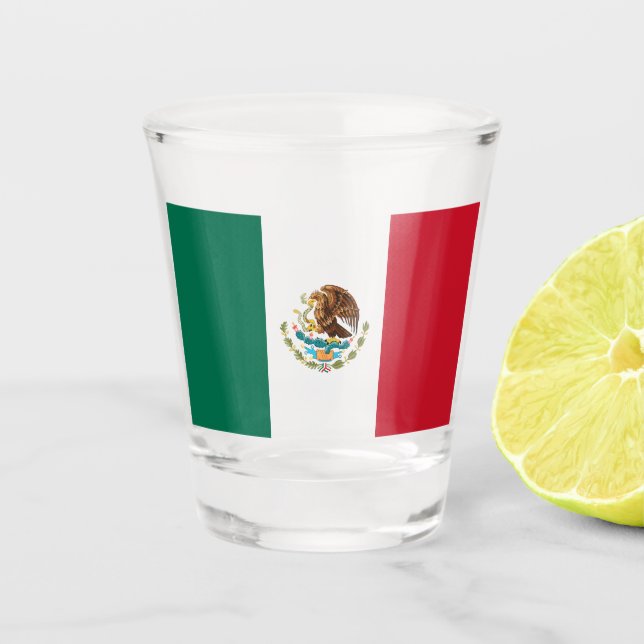 Vaso De Chupito Bandera de México (Anverso)