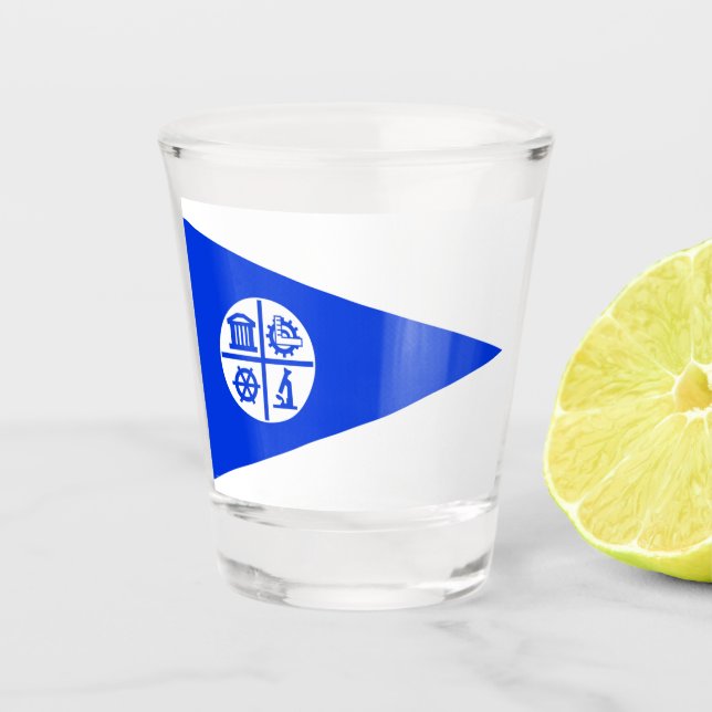 Vaso De Chupito Bandera de Minneapolis (Anverso)