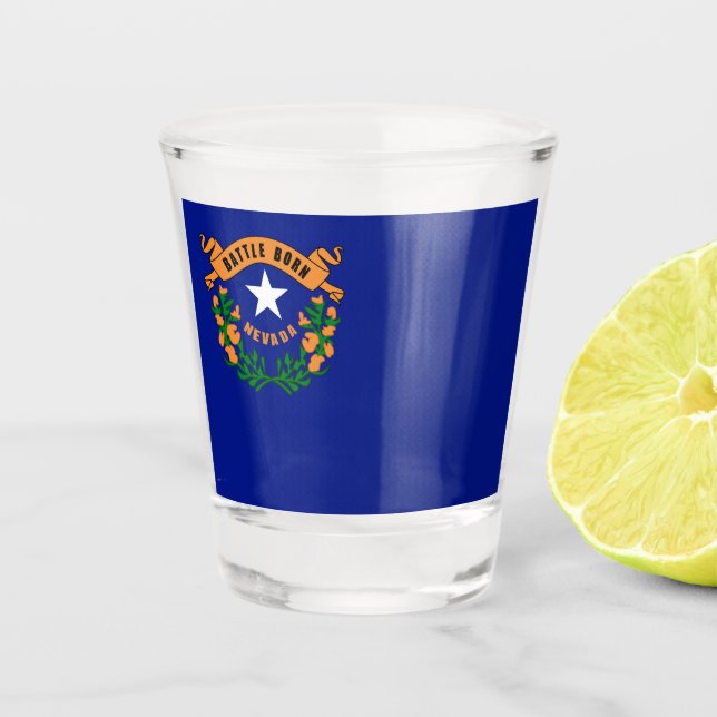 Vaso De Chupito Bandera de Nevada  (Anverso)