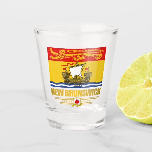 Vaso De Chupito Bandera de Nueva Brunswick (Anverso)