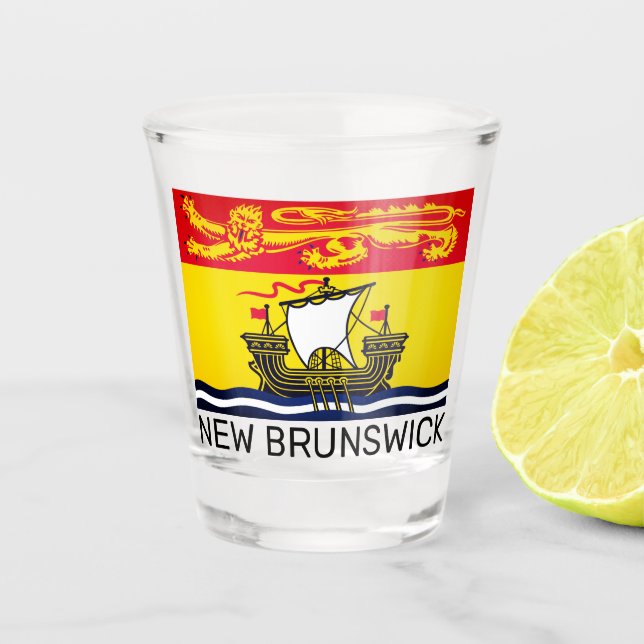 Vaso De Chupito Bandera de Nueva Brunswick, Canadá (Anverso)