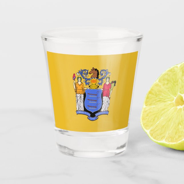 Vaso De Chupito Bandera de Nueva Jersey         (Anverso)