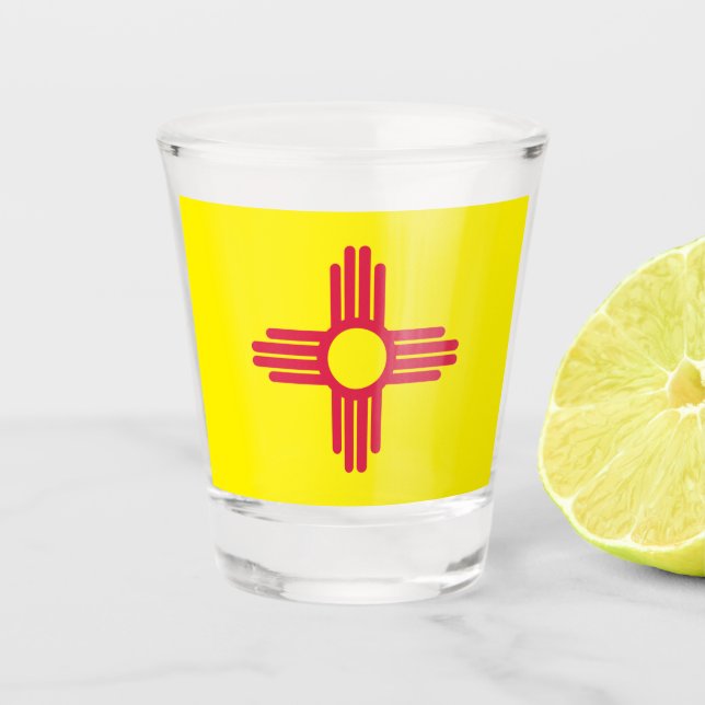 Vaso De Chupito Bandera de Nuevo México (Anverso)