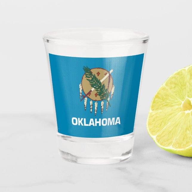 Vaso De Chupito Bandera de Oklahoma (Anverso)