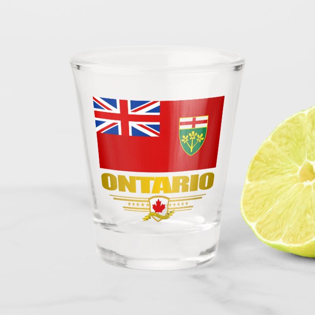 Vaso De Chupito Bandera de Ontario (Anverso)