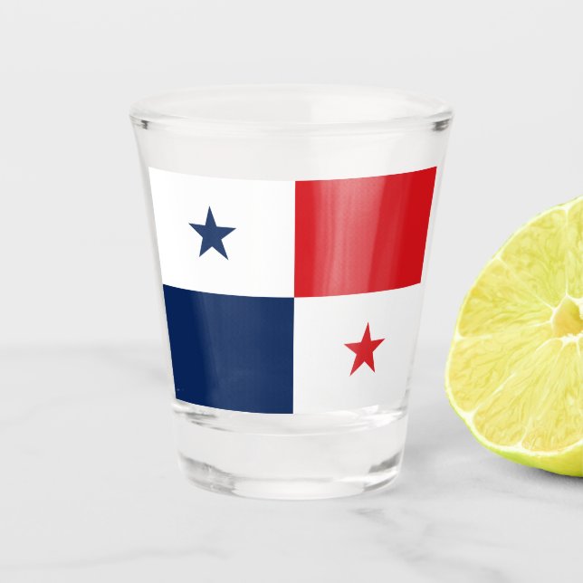 Vaso De Chupito Bandera de Panamá (Anverso)
