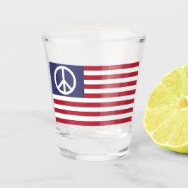 Vaso De Chupito Bandera de Paz de Estados Unidos