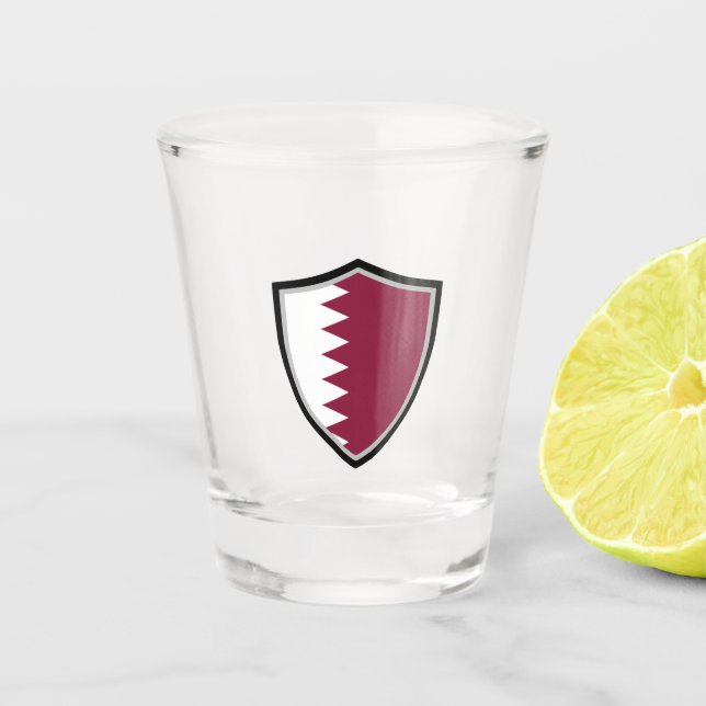 Vaso De Chupito Bandera de Qatar (Anverso)