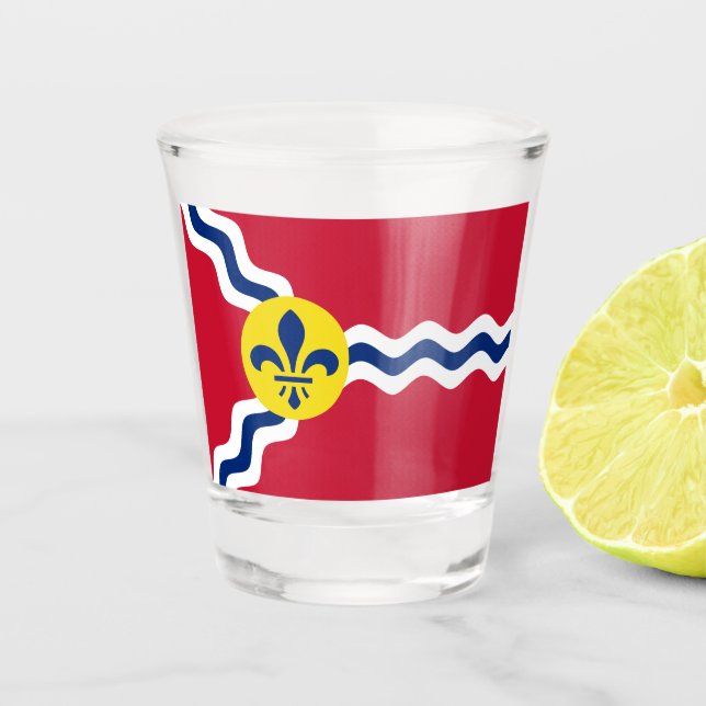Vaso De Chupito Bandera de San Luis (Misuri) (Anverso)