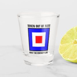 Vaso De Chupito Bandera de señalización de Whiskey Marítimo Intern