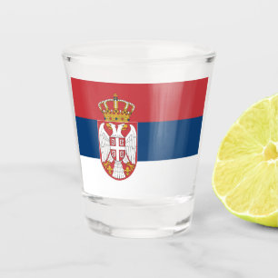 Vaso De Chupito Bandera de Serbia