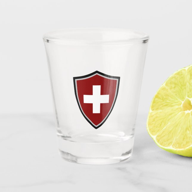 Vaso De Chupito Bandera de Suiza (Anverso)